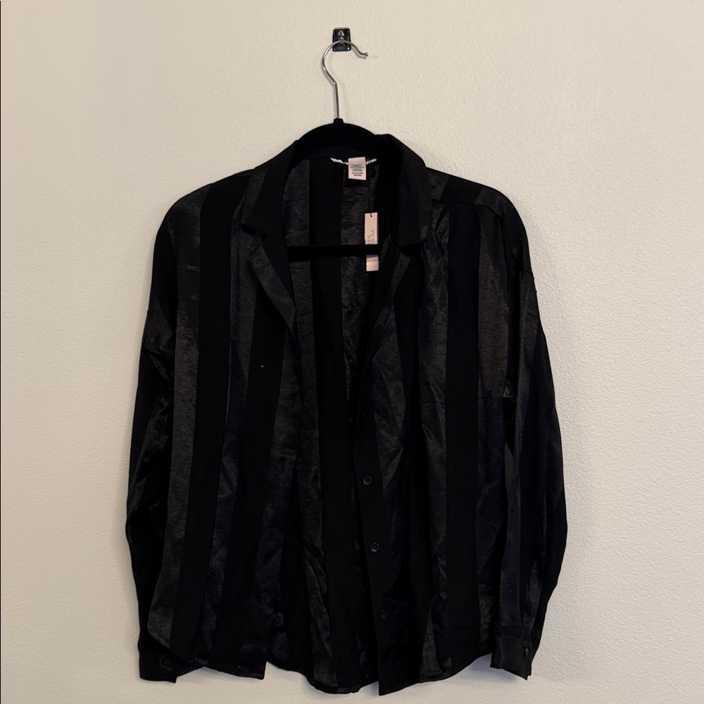 Victoria's Secret Black Satin Top